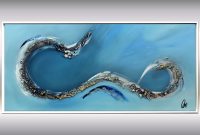 Blaue Leinwandkunst Modern