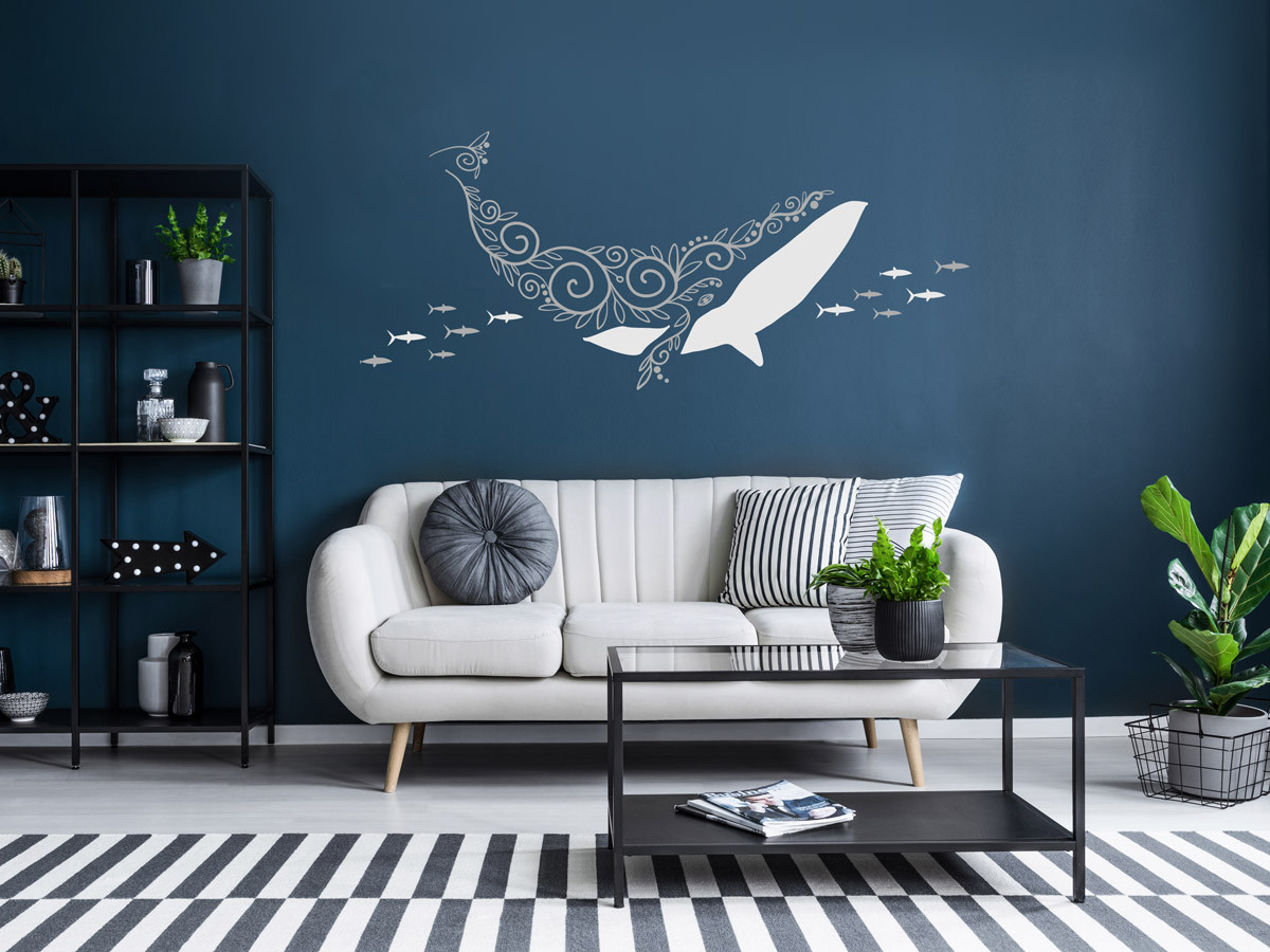 Blaue Maritime Wandideen